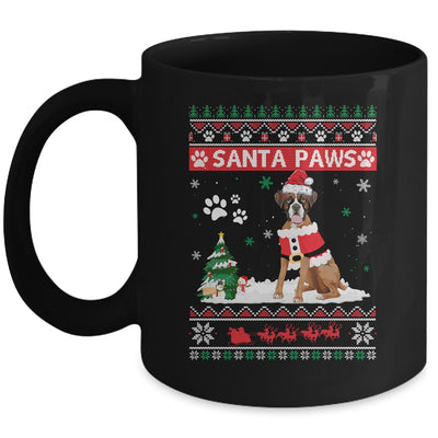 Santa Paws Boxer Merry Christmas Dog Funny Xmas Mug | siriusteestore