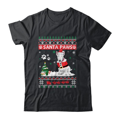 Santa Paws Bull Terrier Merry Christmas Dog Funny Xmas Shirt & Sweatshirt | siriusteestore