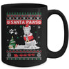 Santa Paws Bull Terrier Merry Christmas Dog Funny Xmas Mug | siriusteestore