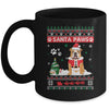 Santa Paws Bulldog Merry Christmas Dog Funny Xmas Mug | siriusteestore