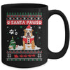Santa Paws Bulldog Merry Christmas Dog Funny Xmas Mug | siriusteestore