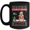 Santa Paws Bulldog Merry Christmas Dog Funny Xmas Mug | siriusteestore