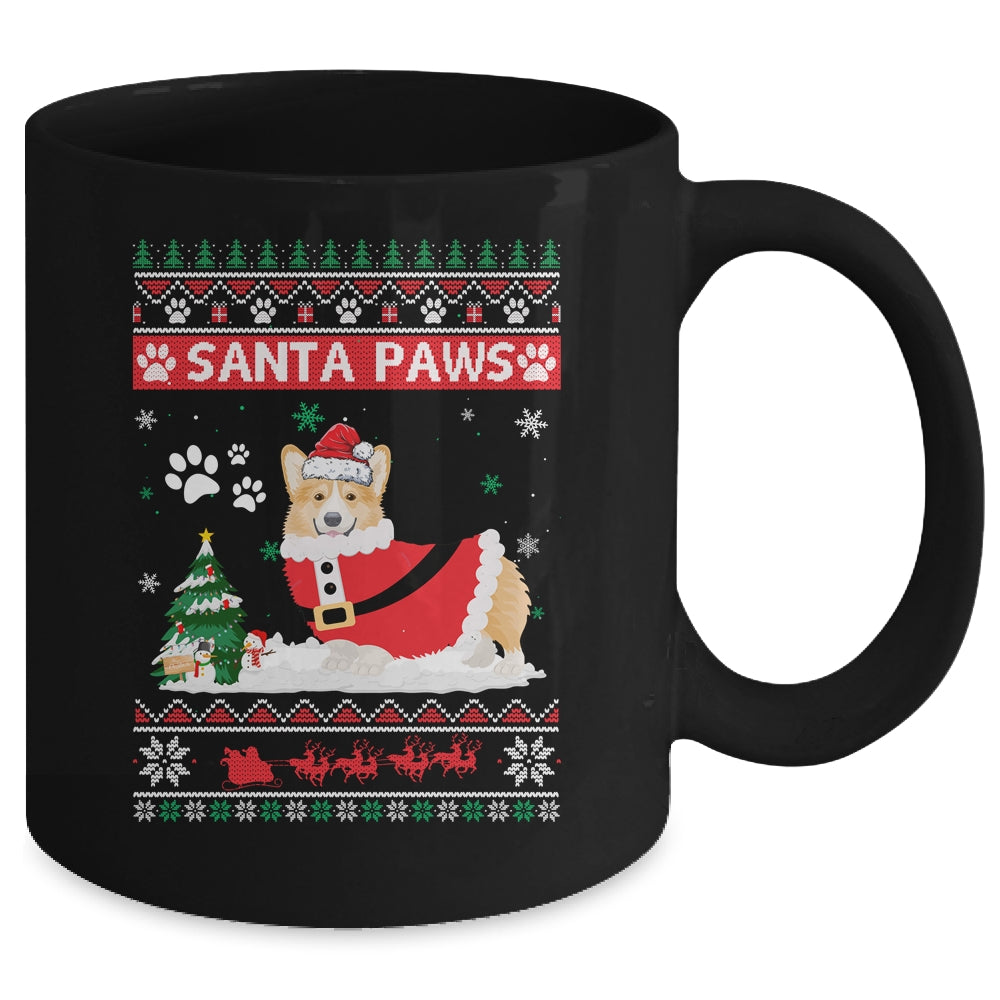 Santa Paws Corgi Merry Christmas Dog Funny Xmas Mug | siriusteestore