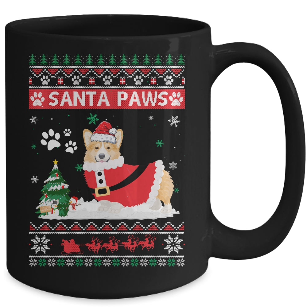 Santa Paws Corgi Merry Christmas Dog Funny Xmas Mug | siriusteestore