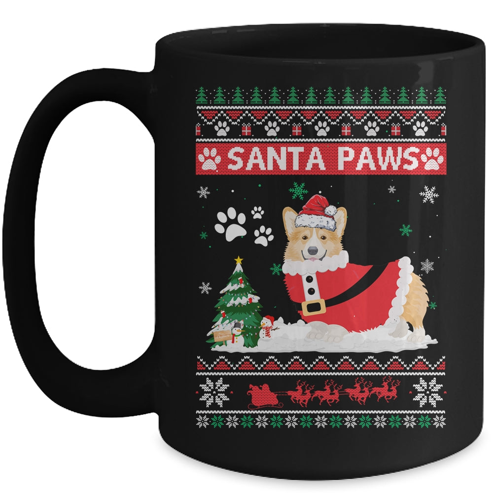 Santa Paws Corgi Merry Christmas Dog Funny Xmas Mug | siriusteestore