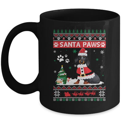 Santa Paws Dachshund Merry Christmas Dog Funny Xmas Mug | siriusteestore