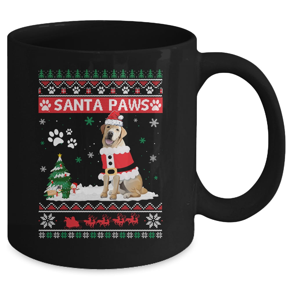 Santa Paws Labrador Merry Christmas Dog Funny Xmas Mug | siriusteestore