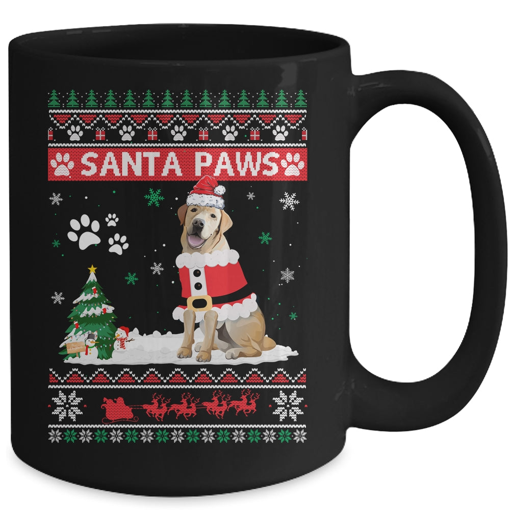 Santa Paws Labrador Merry Christmas Dog Funny Xmas Mug | siriusteestore