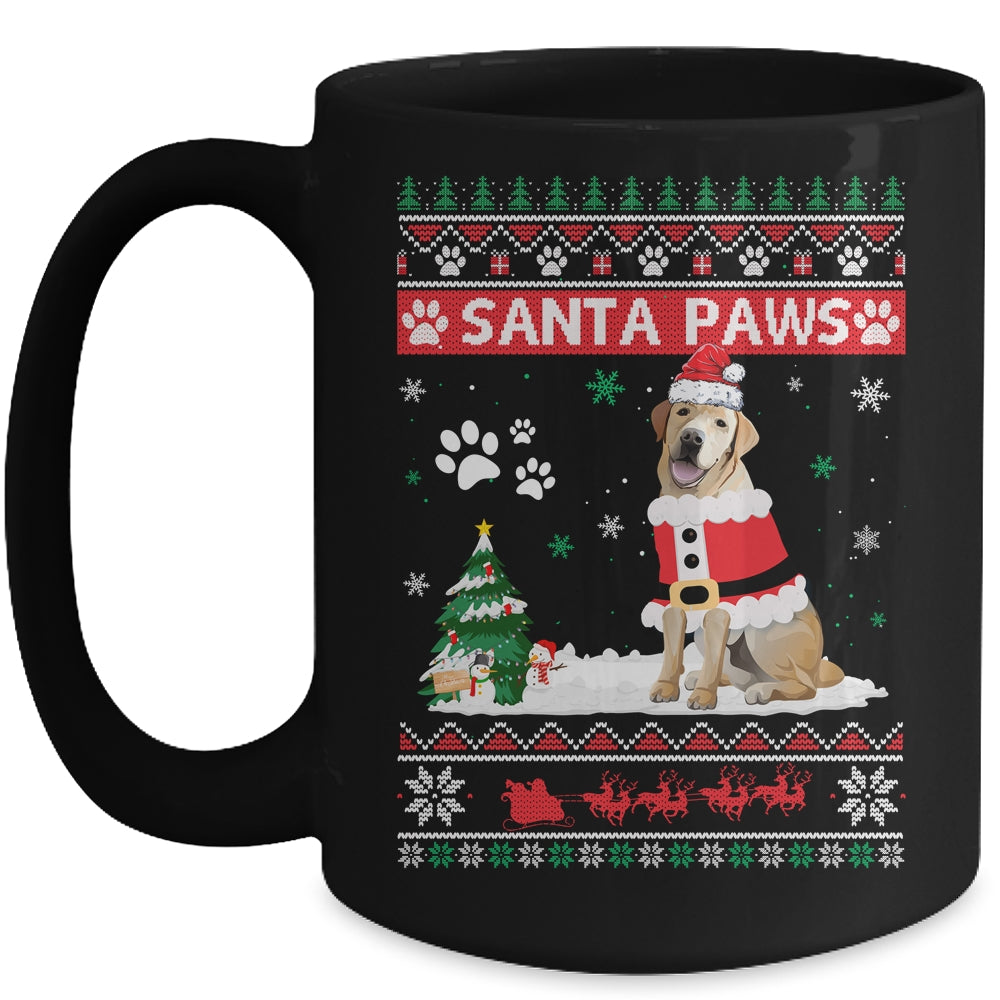 Santa Paws Labrador Merry Christmas Dog Funny Xmas Mug | siriusteestore
