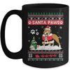 Santa Paws Pitbull Merry Christmas Dog Funny Xmas Mug | siriusteestore