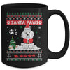 Santa Paws Poodle Merry Christmas Dog Funny Xmas Mug | siriusteestore