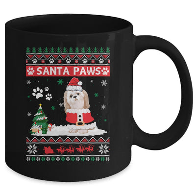 Santa Paws Shih Tzu Merry Christmas Dog Funny Xmas Mug | siriusteestore