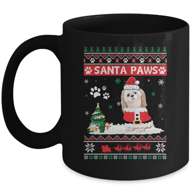 Santa Paws Shih Tzu Merry Christmas Dog Funny Xmas Mug | siriusteestore