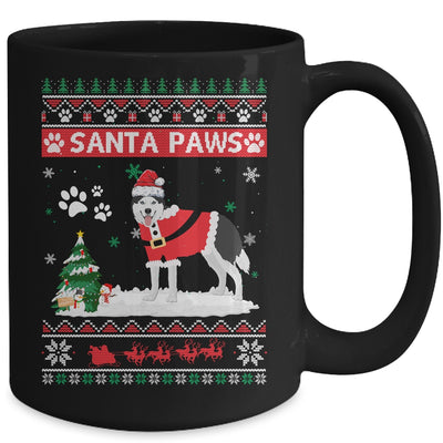 Santa Paws Siberian Husky Merry Christmas Dog Funny Xmas Mug | siriusteestore