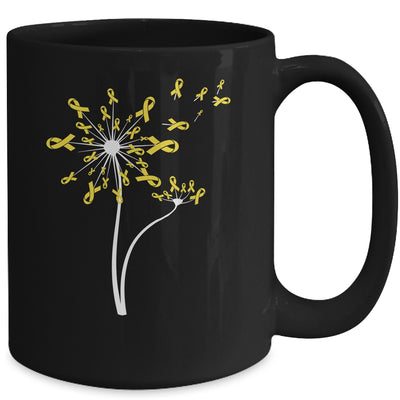 Sarcoma Awareness Dandelion Yellow Ribbon Mug | siriusteestore