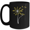 Sarcoma Awareness Dandelion Yellow Ribbon Mug | siriusteestore