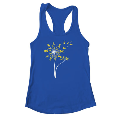 Sarcoma Awareness Dandelion Yellow Ribbon Shirt & Tank Top | siriusteestore