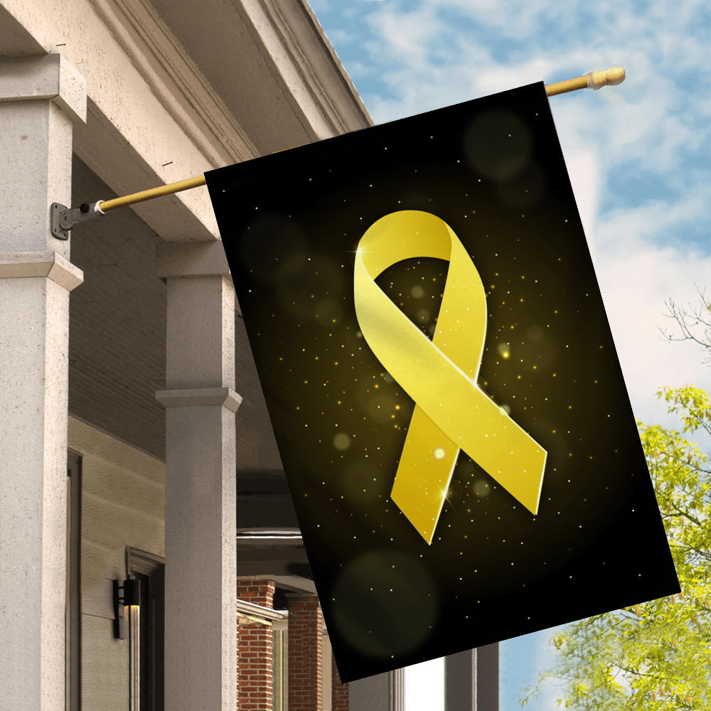 Sarcoma Awareness Flag Yellow Ribbon | siriusteestore