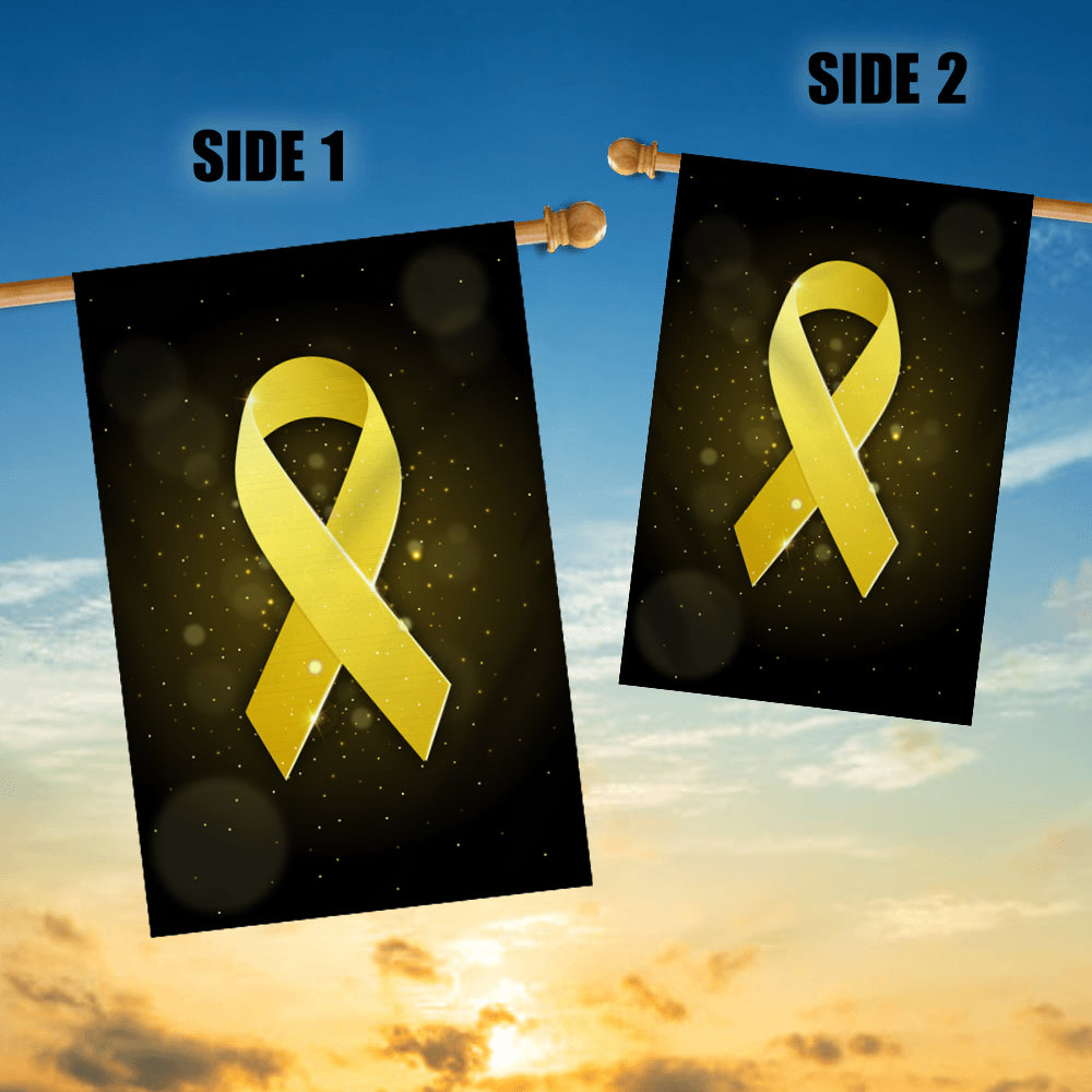 Sarcoma Awareness Flag Yellow Ribbon | siriusteestore