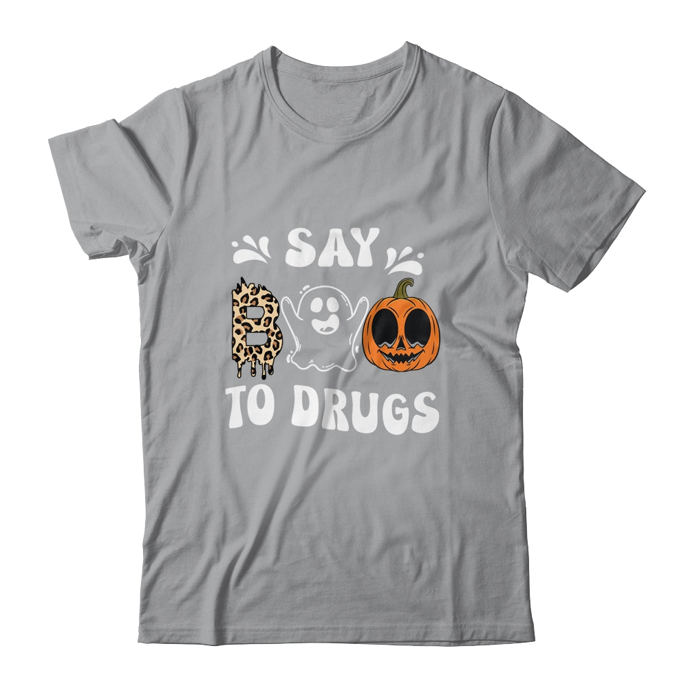 Say Boo To Drugs Funny Halloween Red Ribbon Week Awareness Shirt & Hoodie | siriusteestore