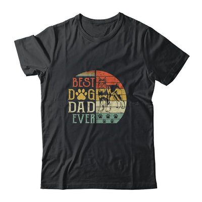 Schnauzer Best Dog Dad Ever Vintage Father's Day Retro Shirt & Hoodie | Siriustee.com