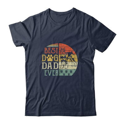 Schnauzer Best Dog Dad Ever Vintage Father's Day Retro Shirt & Hoodie | Siriustee.com