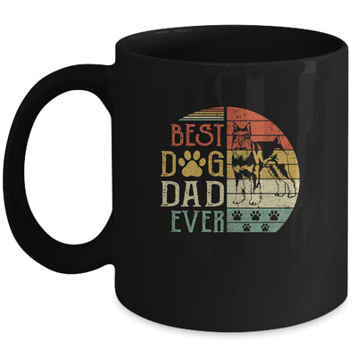 Schnauzer Best Dog Dad Ever Vintage Father's Day Retro Mug | siriusteestore