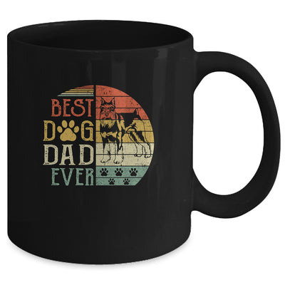 Schnauzer Best Dog Dad Ever Vintage Father's Day Retro Mug | siriusteestore