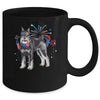Schnauzer Dog American USA Flag 4th of July Men women Lover Mug | siriusteestore