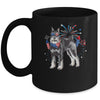Schnauzer Dog American USA Flag 4th of July Men women Lover Mug | siriusteestore
