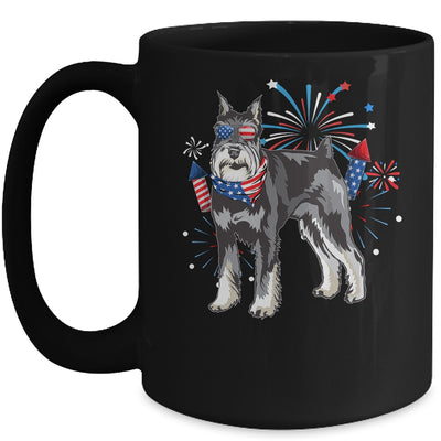 Schnauzer Dog American USA Flag 4th of July Men women Lover Mug | siriusteestore