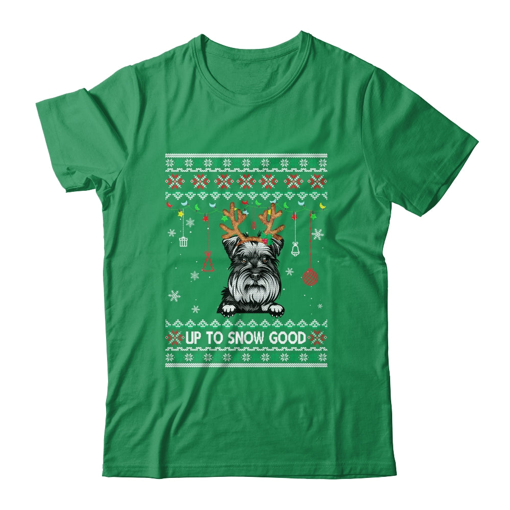 Schnauzer Dog Reindeer Ugly Christmas Xmas Shirt & Sweatshirt | siriusteestore