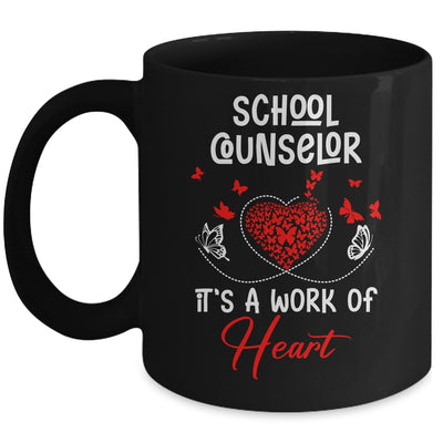 School Counselor Heart Appreciation Valentines Day School Mug | siriusteestore