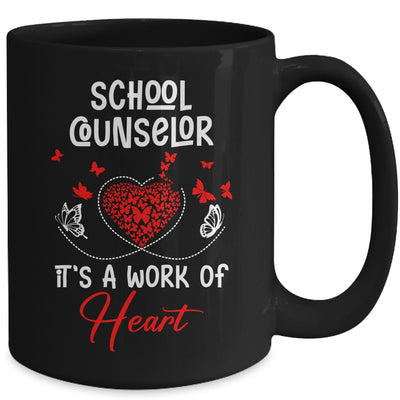 School Counselor Heart Appreciation Valentines Day School Mug | siriusteestore