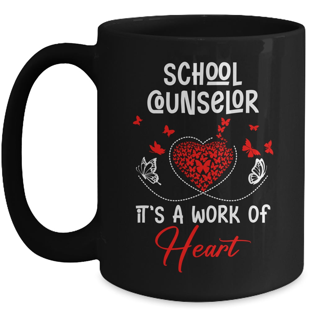 School Counselor Heart Appreciation Valentines Day School Mug | siriusteestore