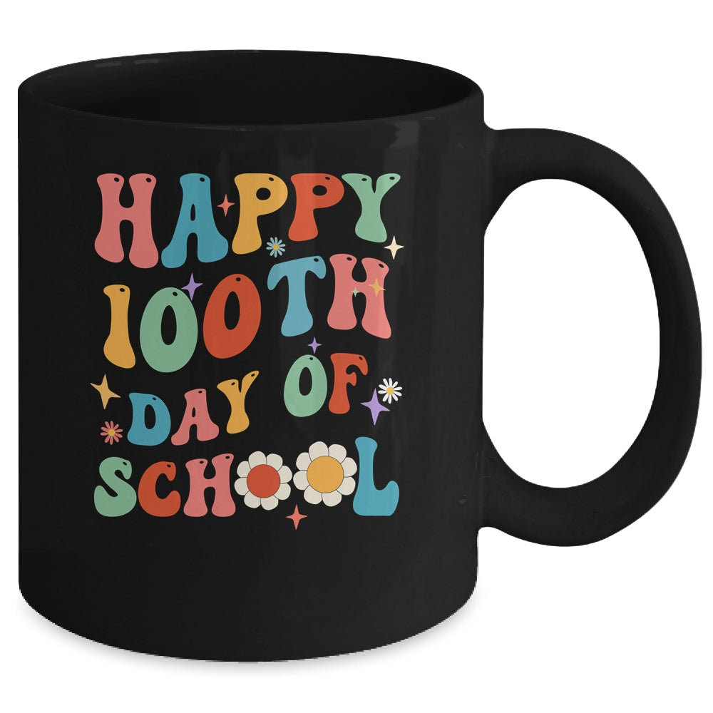 School Happy 100Th Day Of School Teachers Students Groovy Mug | siriusteestore