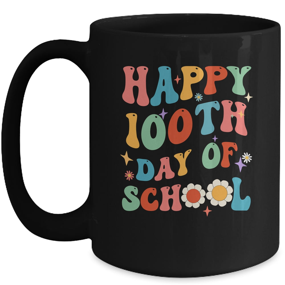School Happy 100Th Day Of School Teachers Students Groovy Mug | siriusteestore