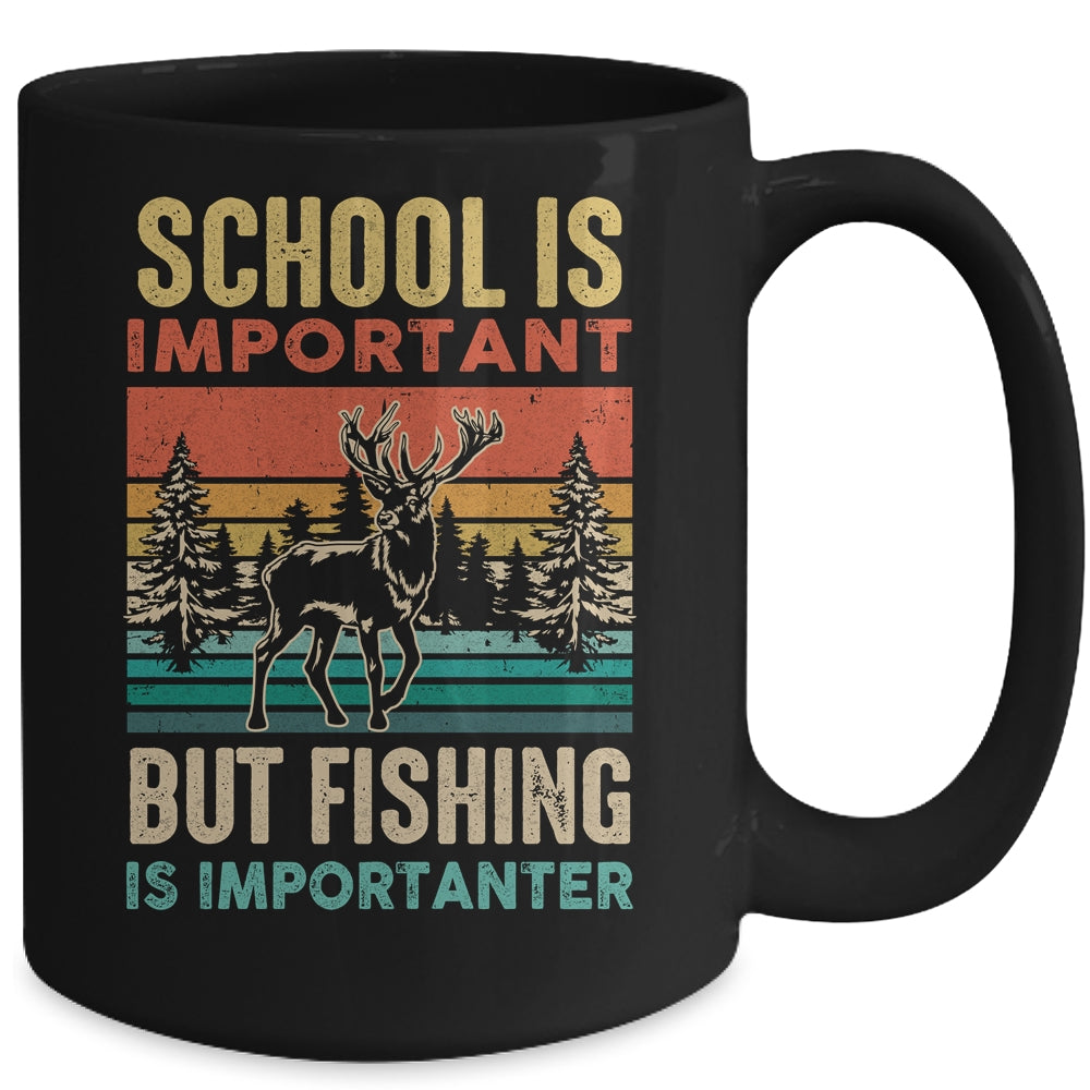 School Is Important But Hunting Is Importanter For Men Mug | siriusteestore