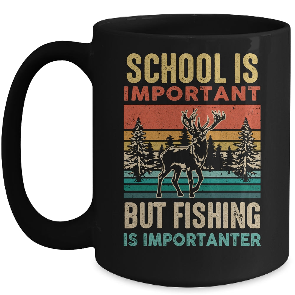 School Is Important But Hunting Is Importanter For Men Mug | siriusteestore