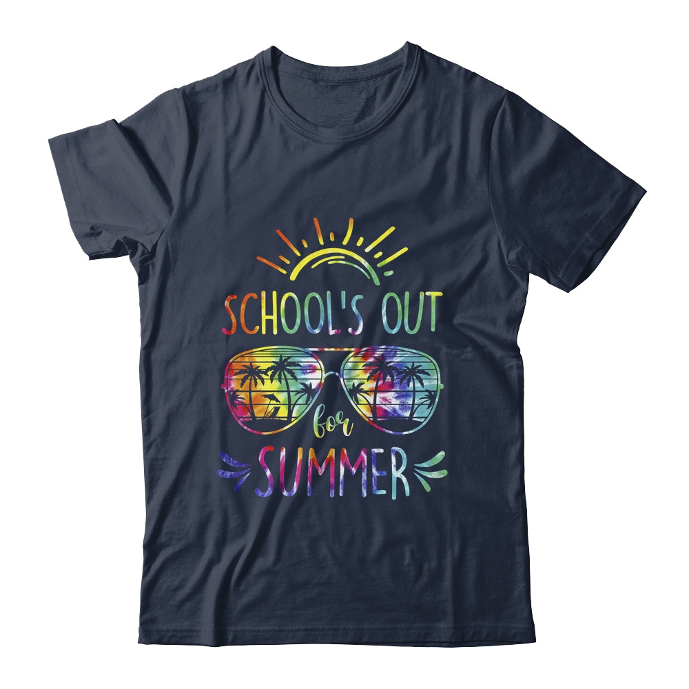 Schools Out For Summer Glasses Last Day Of School Tie Dye Shirt & Tank Top | siriusteestore