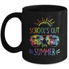 Schools Out For Summer Glasses Last Day Of School Tie Dye Mug | siriusteestore