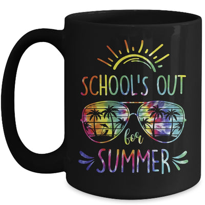 Schools Out For Summer Glasses Last Day Of School Tie Dye Mug | siriusteestore