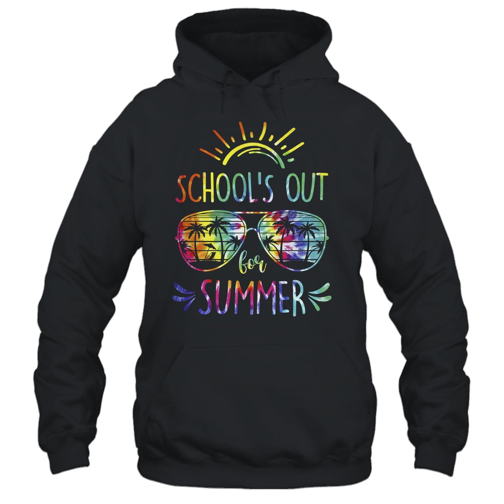 Schools Out For Summer Glasses Last Day Of School Tie Dye Shirt & Tank Top | siriusteestore