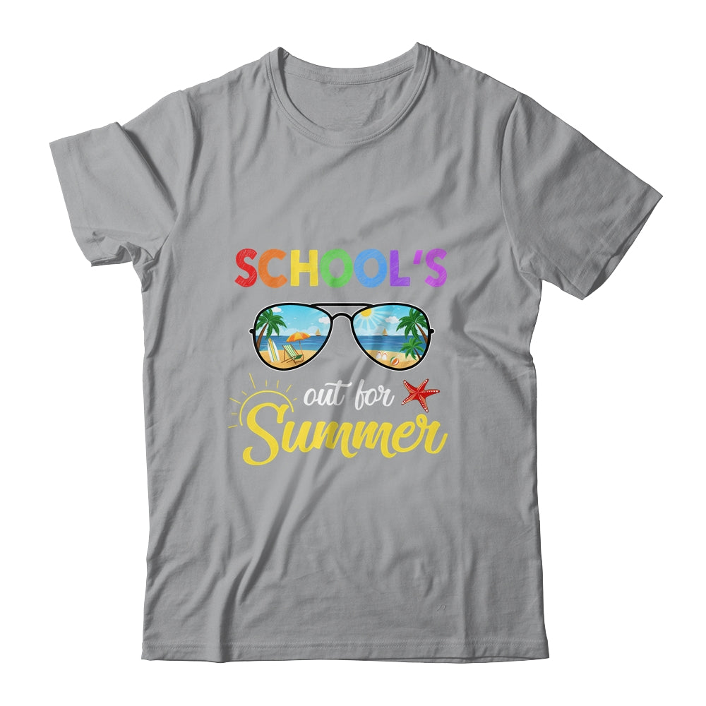 Schools Out For Summer Last Day Of School Student Teacher Shirt & Tank Top | siriusteestore