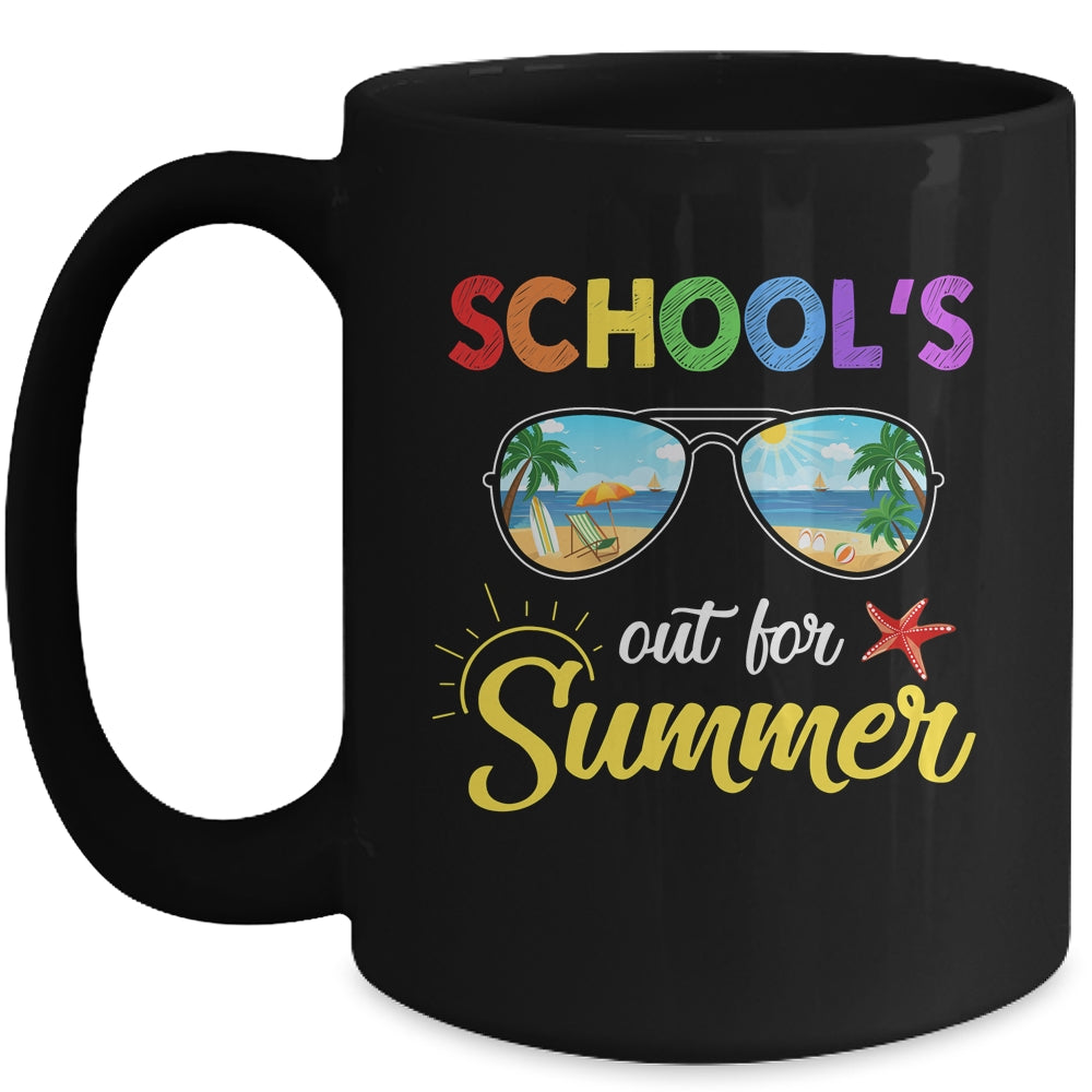 Schools Out For Summer Last Day Of School Student Teacher Mug | siriusteestore