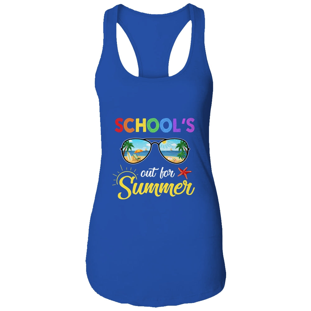 Schools Out For Summer Last Day Of School Student Teacher Shirt & Tank Top | siriusteestore