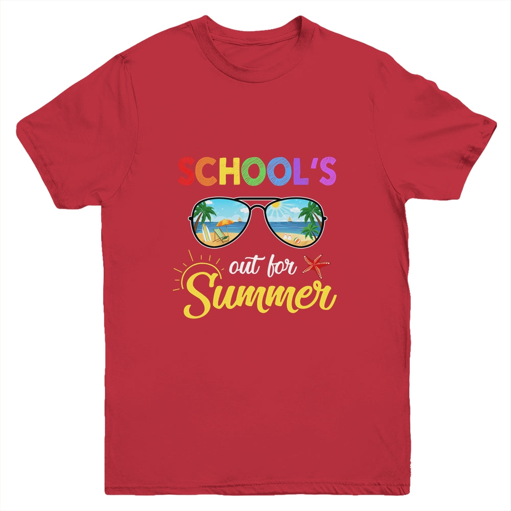 Schools Out For Summer Last Day Of School Student Teacher Youth Shirt | siriusteestore