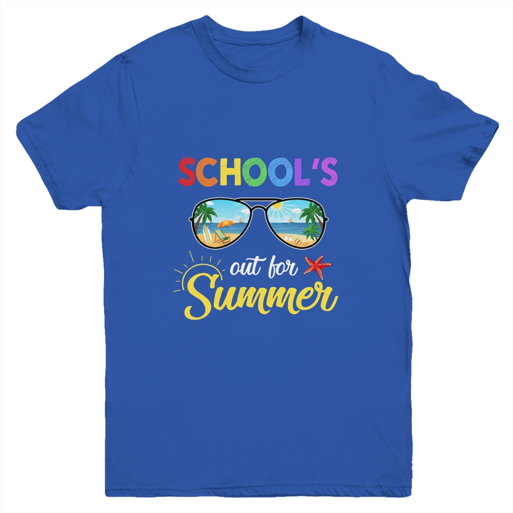 Schools Out For Summer Last Day Of School Student Teacher Youth Shirt | siriusteestore