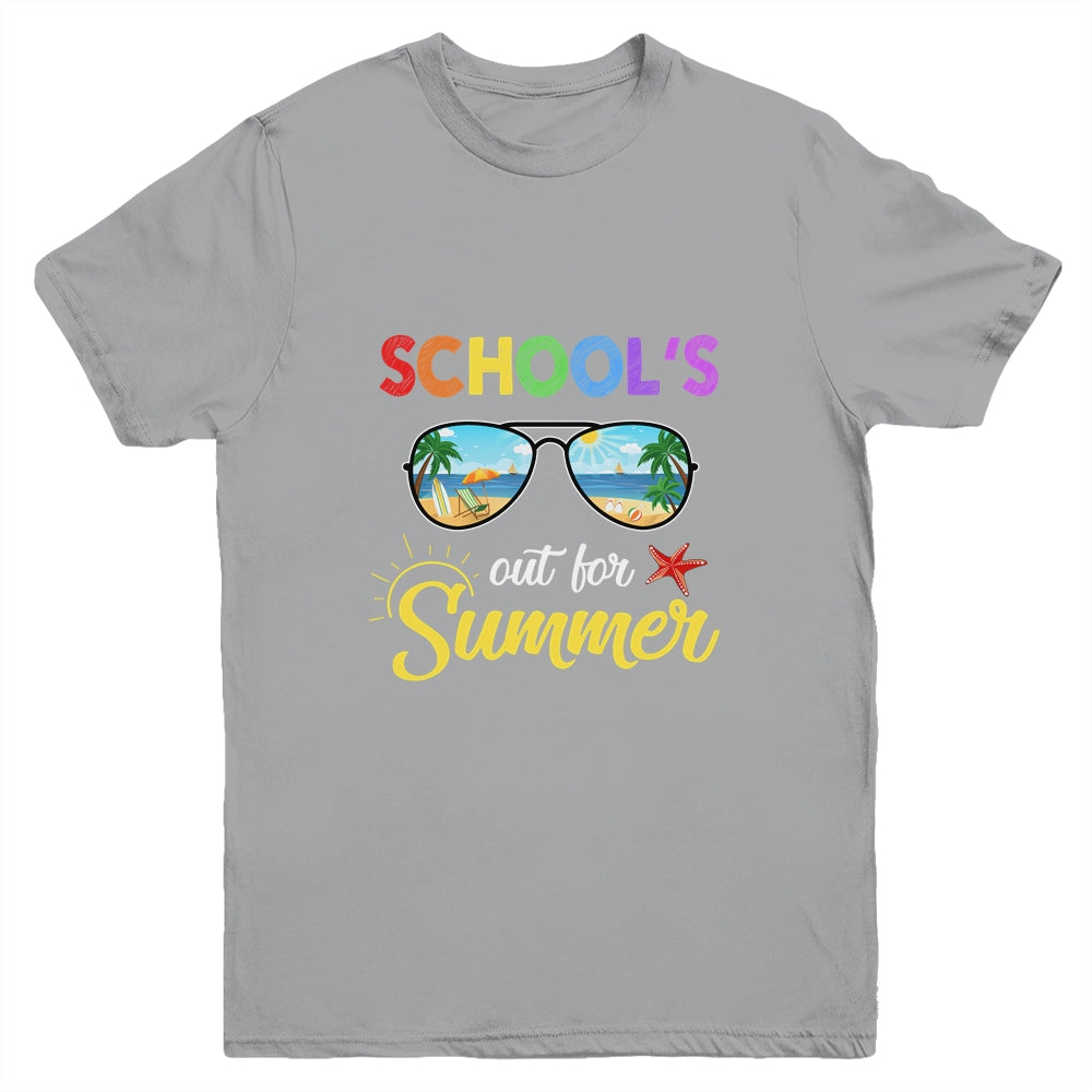 Schools Out For Summer Last Day Of School Student Teacher Youth Shirt | siriusteestore