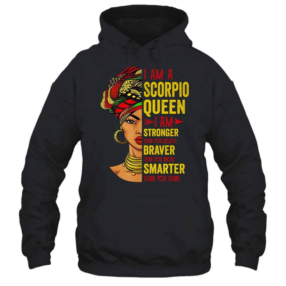 Scorpio Queen I Am Stronger Birthday For Scorpio Zodiac Shirt & Tank Top | siriusteestore